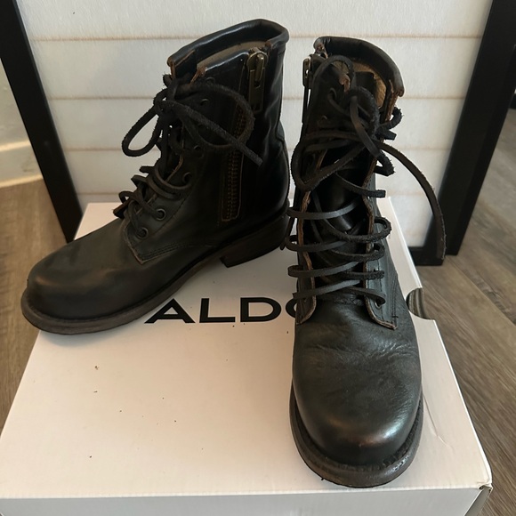 Black Freebird Leather Boots - Picture 2 of 3